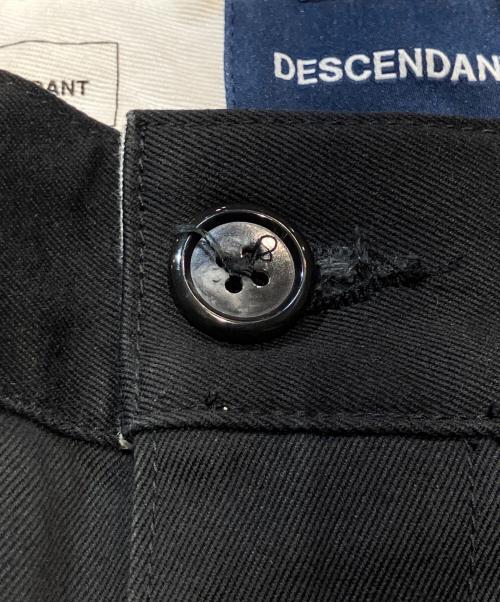 DESCENDANT（ディセンダント）DESCENDANT (ディセンダント) SF TWILL WIDE TROUSERS/エスエフ ツイル ワイド トラウザーズ ブラック サイズ:2の古着・服飾アイテム