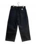 DESCENDANT (ディセンダント) SF TWILL WIDE TROUSERS/エスエフ ツイル ワイド トラウザーズ ブラック サイズ:2：17000円