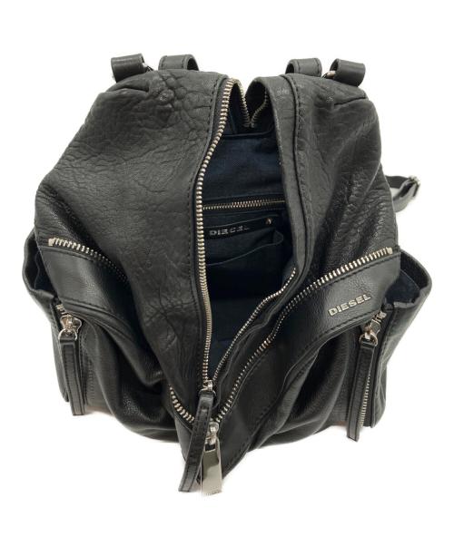 DIESEL（ディーゼル）DIESEL (ディーゼル) レザーリュック ブラックの古着・服飾アイテム
