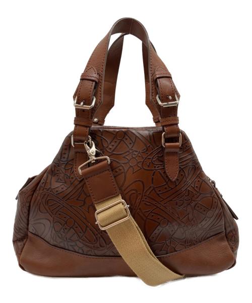 Vivienne Westwood（ヴィヴィアンウエストウッド）Vivienne Westwood (ヴィヴィアンウエストウッド) アーサー ヤスミン2WAYバッグ ブラウンの古着・服飾アイテム