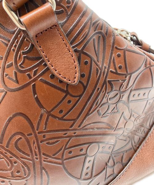 Vivienne Westwood（ヴィヴィアンウエストウッド）Vivienne Westwood (ヴィヴィアンウエストウッド) アーサー ヤスミン2WAYバッグ ブラウンの古着・服飾アイテム