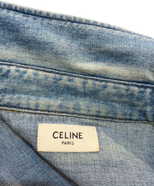 CELINE（セリーヌ）CELINE (セリーヌ) デニムシャツ ブルー サイズ:Sの古着・服飾アイテム