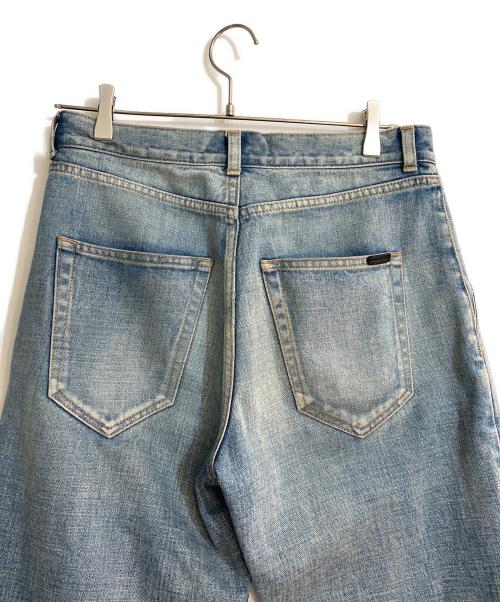 Saint Laurent Paris（サンローランパリ）Saint Laurent Paris (サンローランパリ) エイジング加工 マルチポケット ジップアップ デニムパンツ ブルー サイズ:W28の古着・服飾アイテム