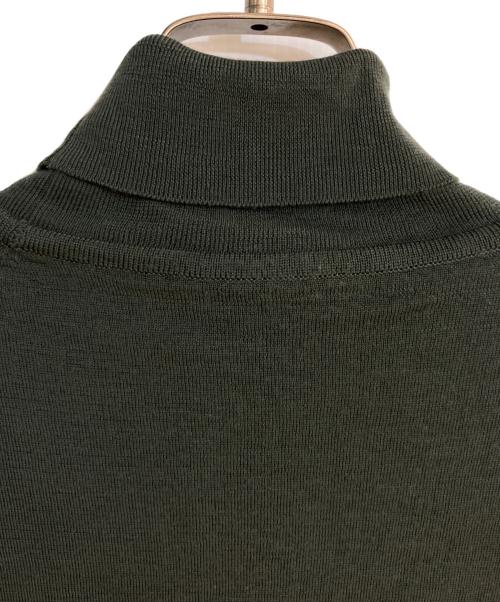 JOHN SMEDLEY（ジョンスメドレー）JOHN SMEDLEY (ジョンスメドレー) タートルネックニット グリーン サイズ:Ｌの古着・服飾アイテム