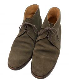 Crockett & Jones（クロケット＆ジョーンズ）の古着「SHIPS別注スエードチャッカブーツ」｜グリーン