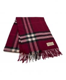 BURBERRY LONDON（バーバリーロンドン）の古着「カシミヤマフラー」｜パープル