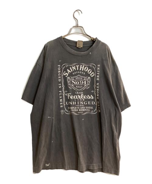 SAINT MICHAEL（セントマイケル）SAINT MICHAEL (セントマイケル) NEIGHBORHOOD (ネイバーフッド) STHD . SS TEE FEARLESS/エスティーエイチディー ショートスリーブ ティー ピアレス ブラック サイズ:XLの古着・服飾アイテム