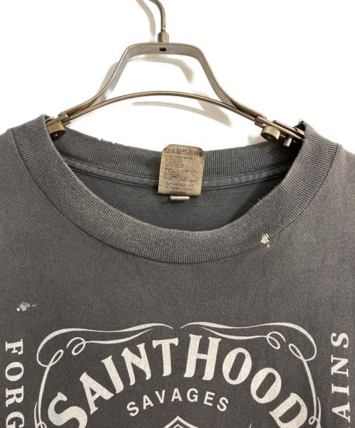 SAINT MICHAEL（セントマイケル）SAINT MICHAEL (セントマイケル) NEIGHBORHOOD (ネイバーフッド) STHD . SS TEE FEARLESS/エスティーエイチディー ショートスリーブ ティー ピアレス ブラック サイズ:XLの古着・服飾アイテム