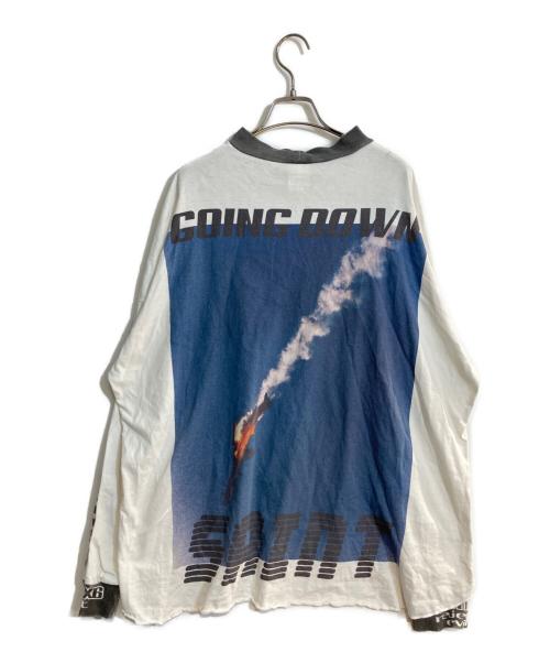 SAINT MICHAEL（セントマイケル）SAINT MICHAEL (セントマイケル) LS TEE GOING ホワイト サイズ:Ｌの古着・服飾アイテム