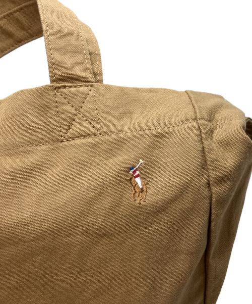 POLO RALPH LAUREN（ポロ・ラルフローレン）POLO RALPH LAUREN (ポロ・ラルフローレン) ポニー刺繍2WAYバッグ ブラウンの古着・服飾アイテム