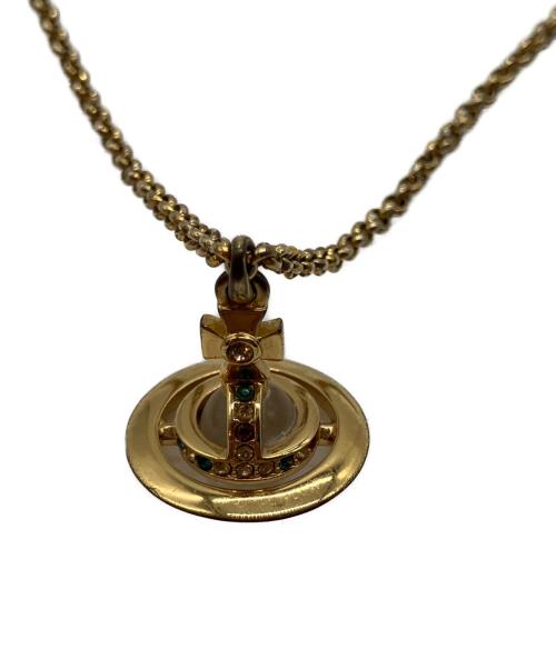 Vivienne Westwood（ヴィヴィアンウエストウッド）Vivienne Westwood (ヴィヴィアンウエストウッド) ミニオーブネックレス ゴールドの古着・服飾アイテム