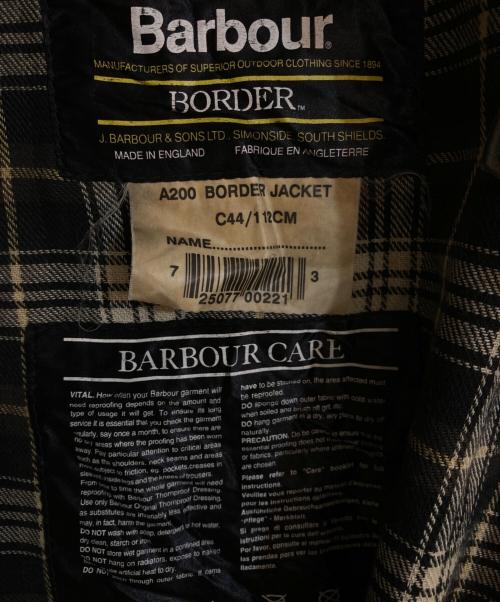 Barbour（バブアー）Barbour (バブアー) BORDER JACKET/ボーダー・ジャケット グリーン サイズ:C44/112cmの古着・服飾アイテム