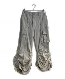 rurumu（ルルムウ）の古着「23AWdrawstring loose fit cargo pants/ドローストリングルーズフィットカーゴパンツ」｜ベージュ