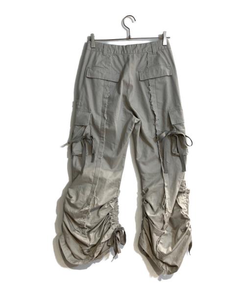 rurumu（ルルムウ）rurumu (ルルムウ) 23AWdrawstring loose fit cargo pants/ドローストリングルーズフィットカーゴパンツ ベージュ サイズ:Mの古着・服飾アイテム