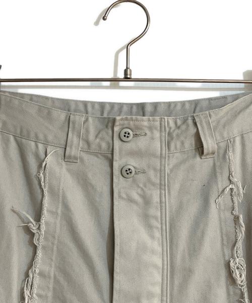 rurumu（ルルムウ）rurumu (ルルムウ) 23AWdrawstring loose fit cargo pants/ドローストリングルーズフィットカーゴパンツ ベージュ サイズ:Mの古着・服飾アイテム