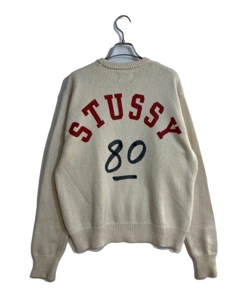 stussy（ステューシー）stussy (ステューシー) Handwritten Sweater ベージュ サイズ:Sの古着・服飾アイテム