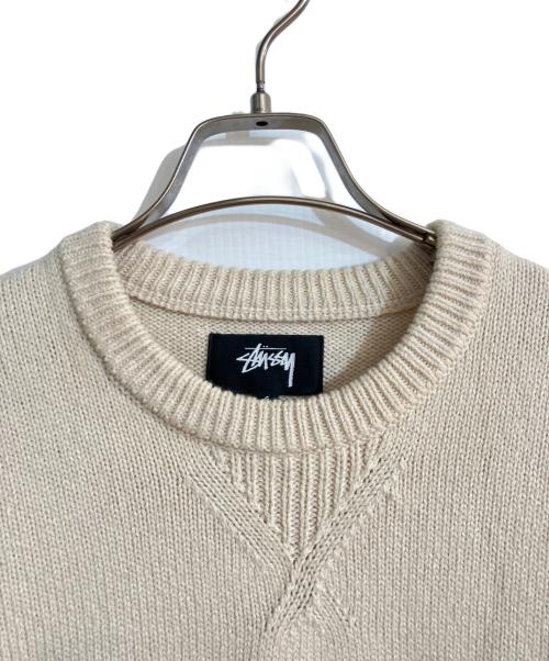 stussy（ステューシー）stussy (ステューシー) Handwritten Sweater ベージュ サイズ:Sの古着・服飾アイテム