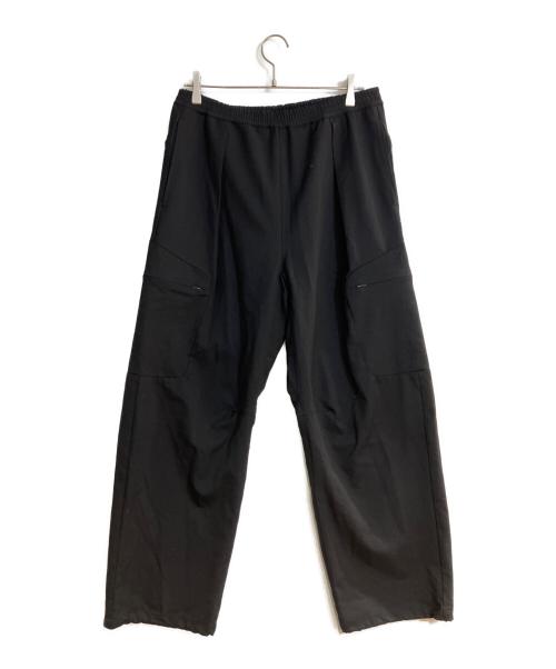 MOSS（モス）MOSS (モス) WOOL STRETSCH WIDETUCK EASY PANTS ブラック サイズ:3の古着・服飾アイテム