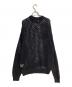 BAL (バル) CHECKERED LOOSE GAUGE CROCHE SWEATER ブラック サイズ:2：10000円