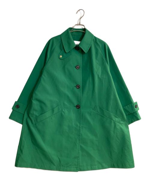 MACKINTOSH PHILOSOPHY（マッキントッシュ フィロソフィー）MACKINTOSH PHILOSOPHY (マッキントッシュ フィロソフィー) WELBURYダブルクロスステンカラーコート グリーン サイズ:38の古着・服飾アイテム