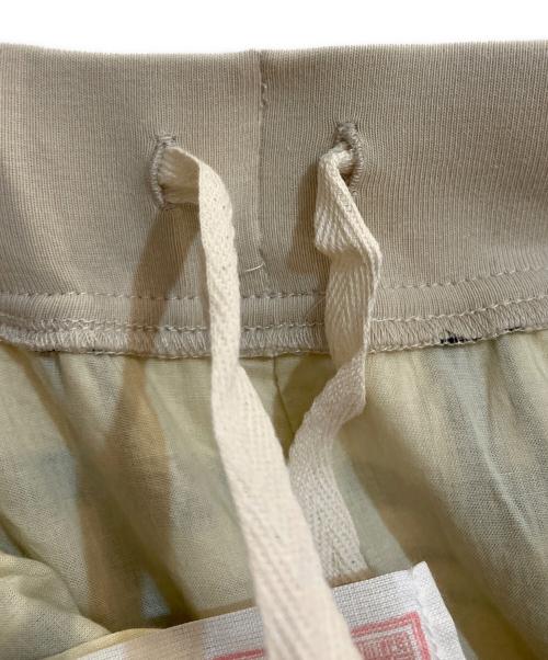 BEARDSLEY（ビアズリー）BEARDSLEY (ビアズリー) ワッフルチェックウエストリブパンツ ベージュ サイズ:2の古着・服飾アイテム
