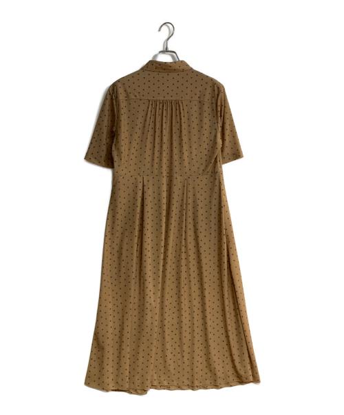 MACKINTOSH LONDON（マッキントッシュ ロンドン）MACKINTOSH LONDON (マッキントッシュ ロンドン) アスタープリントジャージワンピース ベージュ サイズ:40の古着・服飾アイテム