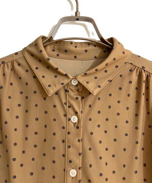 MACKINTOSH LONDON（マッキントッシュ ロンドン）MACKINTOSH LONDON (マッキントッシュ ロンドン) アスタープリントジャージワンピース ベージュ サイズ:40の古着・服飾アイテム