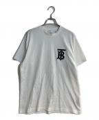 BURBERRYバーバリー）の古着「ラバーロゴTシャツ」｜ホワイト