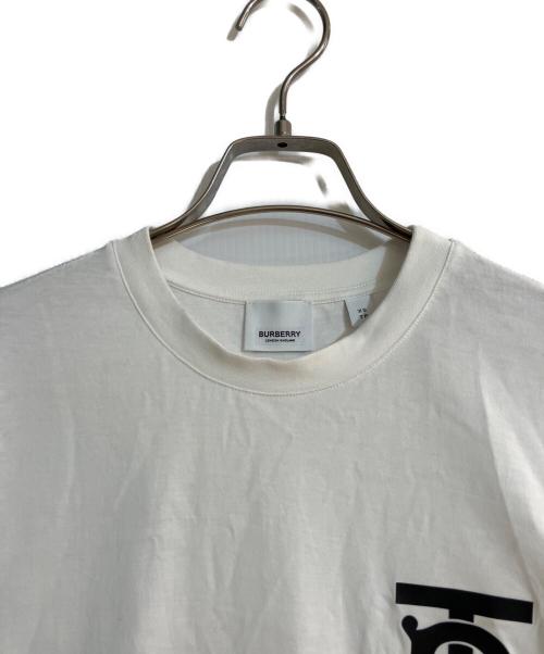 BURBERRY（バーバリー）BURBERRY (バーバリー) ラバーロゴTシャツ ホワイト サイズ:ＸＳの古着・服飾アイテム