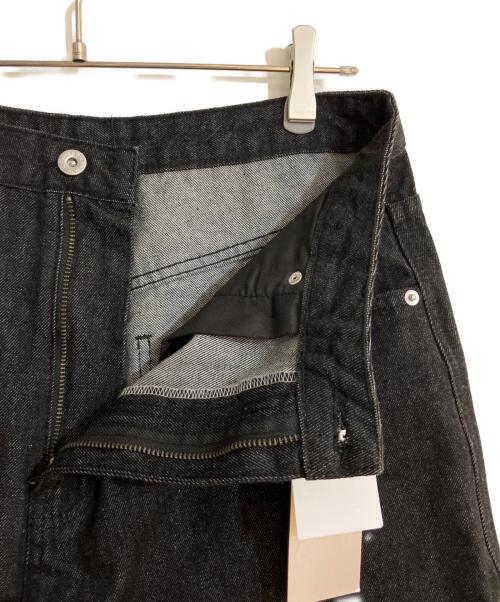 Noremid（ノーリミッド）NOREMID (ノーリミッド) ロゴ刺繍バギーデニムパンツ ブラック サイズ:不明の古着・服飾アイテム