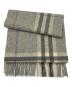 BURBERRY (バーバリー) カシミヤマフラー グレー サイズ:168×30：9000円