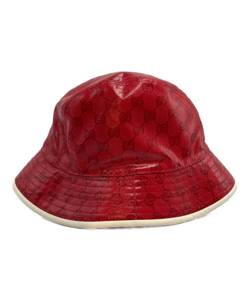 GUCCI（グッチ）GUCCI (グッチ) adidas (アディダス) ハット レッド サイズ:Mの古着・服飾アイテム