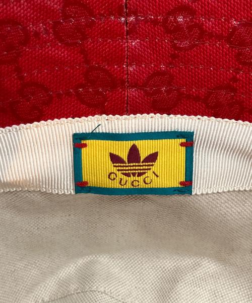GUCCI（グッチ）GUCCI (グッチ) adidas (アディダス) ハット レッド サイズ:Mの古着・服飾アイテム