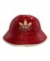 GUCCI (グッチ) adidas (アディダス) ハット レッド サイズ:M：20000円