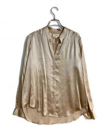 L'AGENCE（ラジャンス）の古着「Bianca Silk Blouse/ビアンカシルクブラウス」｜ベージュ