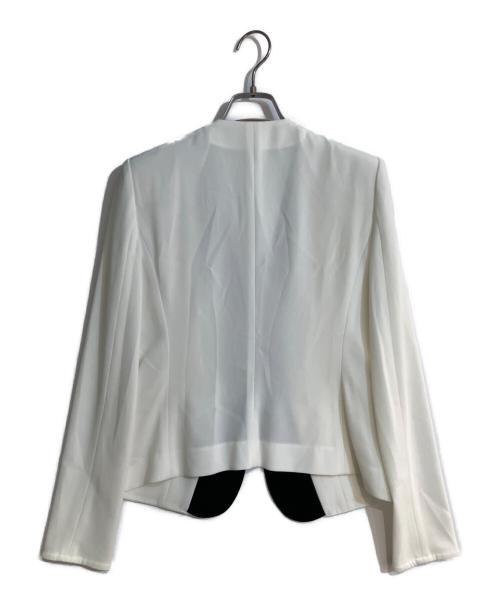 BEIGE（ベイジ）BEIGE (ベイジ) CINDY / ダブルカラージャケット ホワイト サイズ:4の古着・服飾アイテム