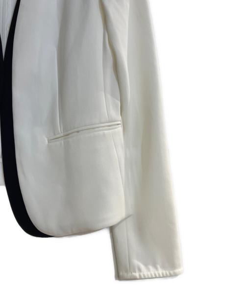 BEIGE（ベイジ）BEIGE (ベイジ) CINDY / ダブルカラージャケット ホワイト サイズ:4の古着・服飾アイテム