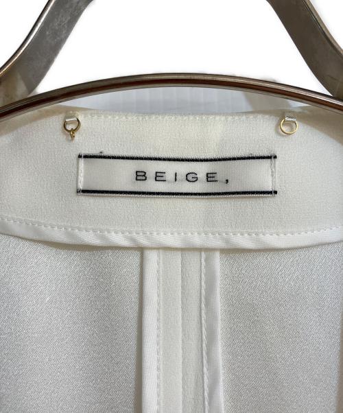 BEIGE（ベイジ）BEIGE (ベイジ) CINDY / ダブルカラージャケット ホワイト サイズ:4の古着・服飾アイテム
