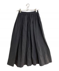 中古・古着通販】loin. (ロワン) ドットロングシルクスカート ブラック
