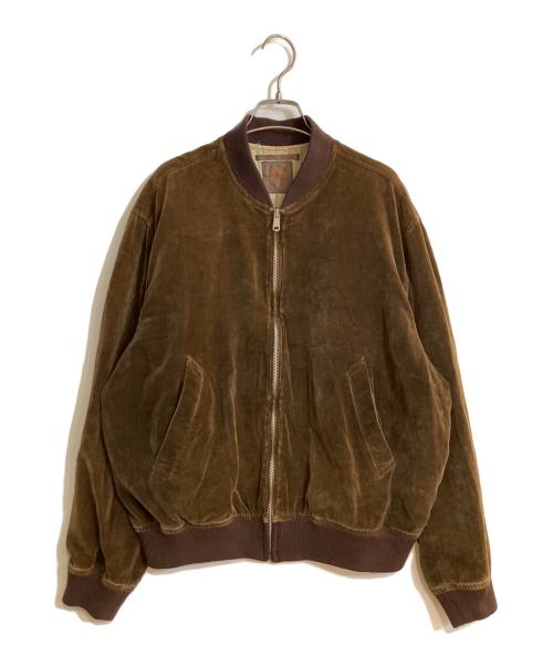 MEN'S BIGI（メンズビギ）MEN'S BIGI (メンズビギ) ベロアブルゾン ブラウン サイズ:Ｌの古着・服飾アイテム