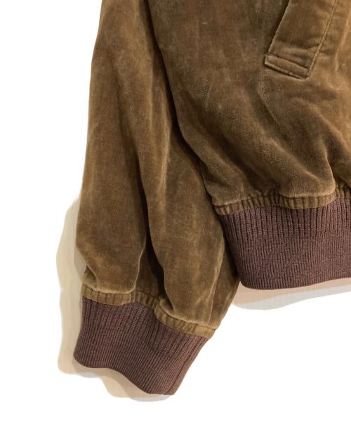 MEN'S BIGI（メンズビギ）MEN'S BIGI (メンズビギ) ベロアブルゾン ブラウン サイズ:Ｌの古着・服飾アイテム