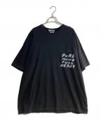 NIKE×BLACK COMME des GARCONSナイキ×ブラックコムデギャルソン）の古着「Oversize Side Message Print Tee/オーバーサイズメッセージプリントティ」｜ブラック