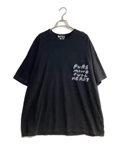 NIKE（ナイキ）NIKE (ナイキ) BLACK COMME des GARCONS (ブラックコムデギャルソン) Oversize Side Message Print Tee/オーバーサイズメッセージプリントティ ブラック サイズ:Mの古着・服飾アイテム