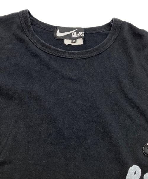 NIKE（ナイキ）NIKE (ナイキ) BLACK COMME des GARCONS (ブラックコムデギャルソン) Oversize Side Message Print Tee/オーバーサイズメッセージプリントティ ブラック サイズ:Mの古着・服飾アイテム