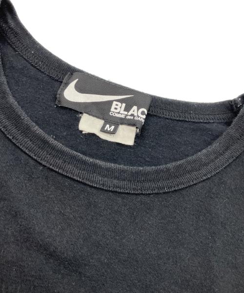 NIKE（ナイキ）NIKE (ナイキ) BLACK COMME des GARCONS (ブラックコムデギャルソン) Oversize Side Message Print Tee/オーバーサイズメッセージプリントティ ブラック サイズ:Mの古着・服飾アイテム