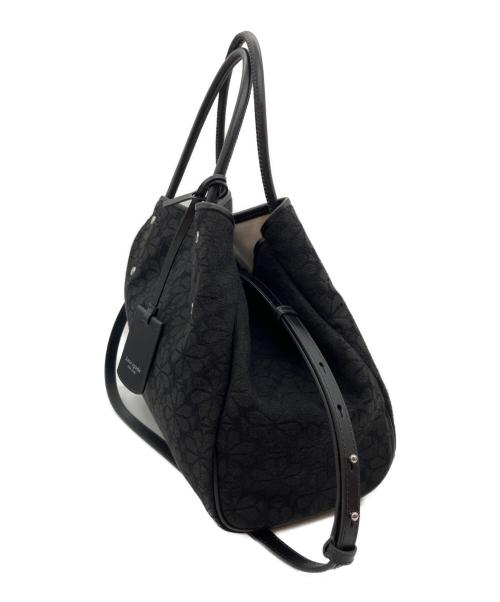 Kate Spade（ケイトスペード）Kate Spade (ケイトスペード) エブリシングスペードフラワージャカードトート ブラックの古着・服飾アイテム