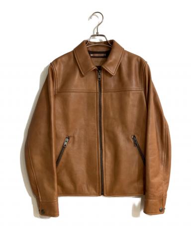 タグ付き美品✨COACH ライダースジャケット カーフレザー ブラウン 中古・古着通販】COACH (コーチ) カーフレザージャケット ブラウン