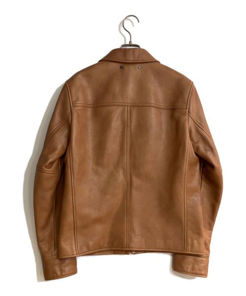 COACH（コーチ）COACH (コーチ) カーフレザージャケット ブラウン サイズ:ＸＳの古着・服飾アイテム