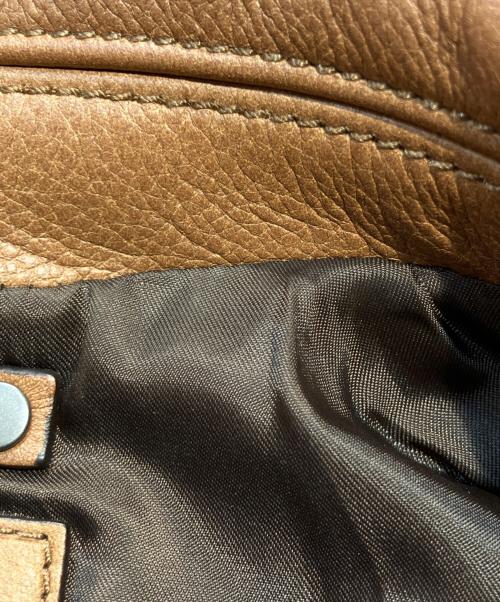 COACH（コーチ）COACH (コーチ) カーフレザージャケット ブラウン サイズ:ＸＳの古着・服飾アイテム