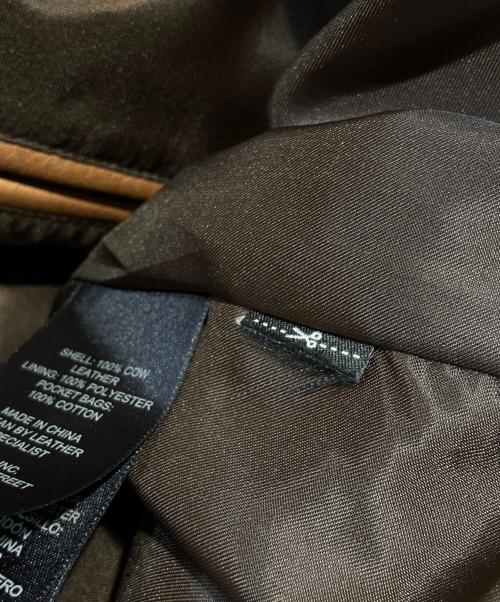 COACH（コーチ）COACH (コーチ) カーフレザージャケット ブラウン サイズ:ＸＳの古着・服飾アイテム